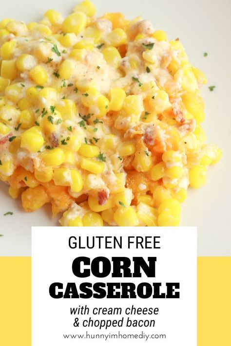 Gf Corn Casserole, Gluten Free Corn Recipes, Gluten Free Christmas Side Dishes, Corn Casserole Gluten Free, Gluten Free Corn Side Dish, Corn Casserole Recipe Gluten Free, Gf Df Corn Casserole, Gluten Free Creamed Corn, Gluten Free Corn Casserole Recipe