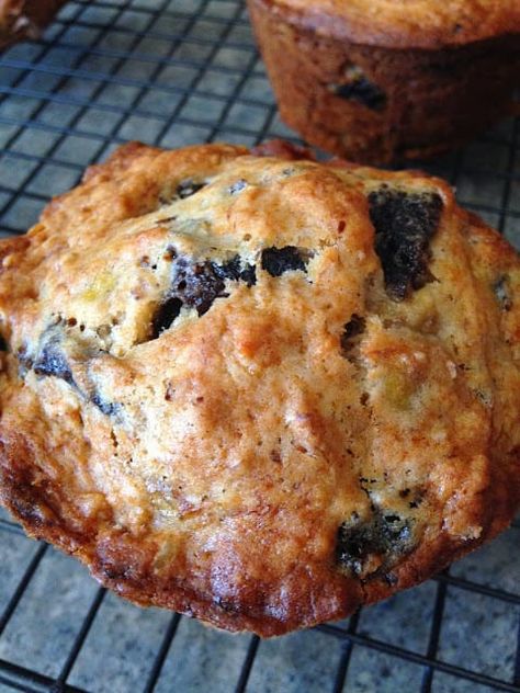 Banana Prune Muffins, Prune Muffins, Prune Recipes, Muffins Banana, Jumbo Muffins, Plum Recipes, High Fibre, Loaf Cakes, Dried Plums