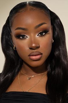 Simple Makeup Looks For Work, Makeup Looks For Work, Black Women Makeup Looks, Office Makeup, Simple Makeup Looks, Makeup Mistakes, Black Women Makeup, Black Makeup, Women Makeup