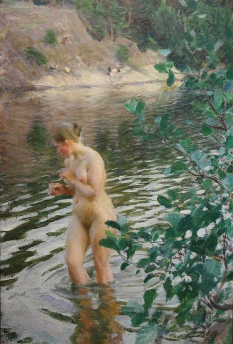 Anders Zorn, Pick Art, Female Artwork, Nude Artwork, Carl Larsson, Female Art Painting, The Loft, Cadiz, 귀여운 동물