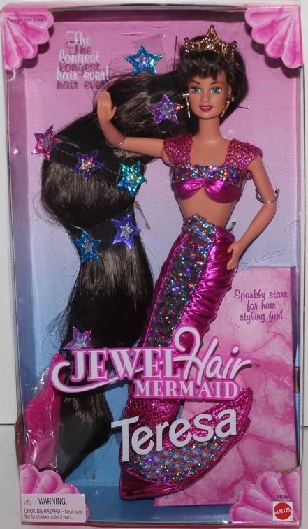 Teresa | Barbie Wiki | Fandom Jewel Hair, Mermaid Barbie, Baccarat, Barbie Doll, Mermaid, Hair