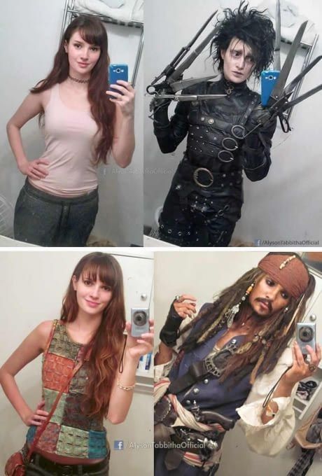 This is a joke, right? How is this even possible Alyson Tabbitha, Kaptan Jack Sparrow, Teased Hair, Palaye Royale, Epic Cosplay, Fantasias Halloween, Cosplay Halloween, Amazing Cosplay, Pictures Of People