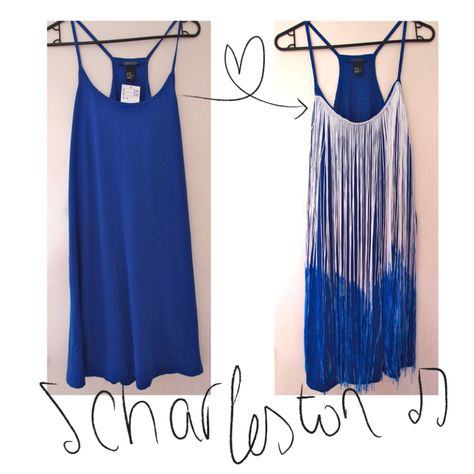 Gatsby Dress Diy, Flapper Costume Diy, Dyed Fringe, Charleston Dress, Diy Clothes Refashion, Dress Tutorial, Flapper Costume, Diy Clothes Videos, Dress Tutorials