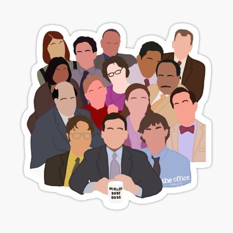 The Office Clipart, The Office Stickers Printable, The Office Cartoon, The Office Embroidery, The Office Illustration, The Office Icons, Creed The Office, The Office Art, Kevin The Office