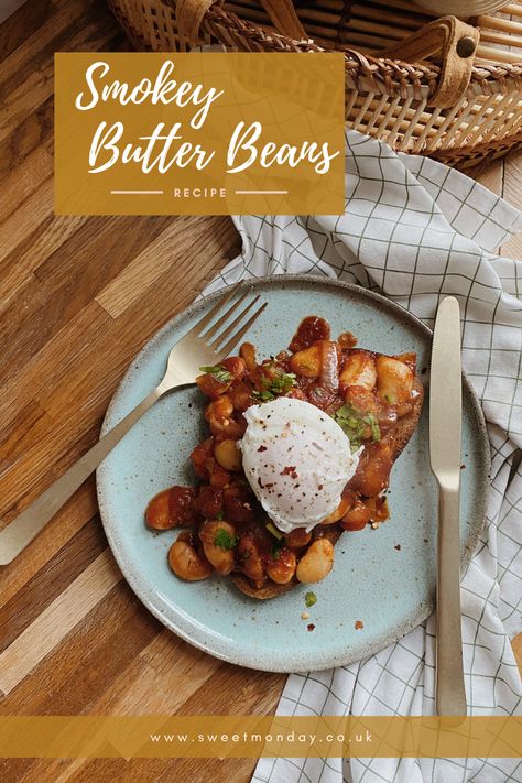 Smokey Beans Recipe, Posh Beans On Toast, Butter Beans On Toast, Beans And Toast Recipe, Beans Toast, Butter Beans Recipe, Baked Beans Recipe, Beans On Toast, Uk Recipes