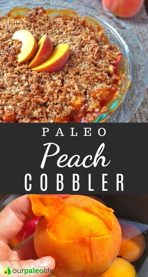 Paleo Peach Cobbler, Prune Recipes, Best Paleo Recipes, Aip Paleo Recipes, Clean Dessert, Paleo Dishes, Paleo Recipes Dessert, Paleo Baking, Paleo Life