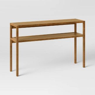 Console, Sofa & Entryway Tables : Target 36” Console Table, 36 Inch Console Table, Narrow Tv Stand Small Spaces, Shallow Entry Table, Entryway Apartment Ideas, Listerby Console Table, Narrow Tv Console, Simple Entry Table, Baskets Under Console Table