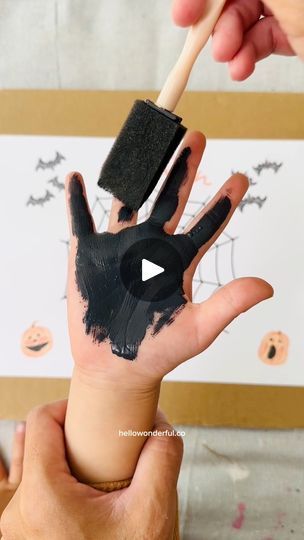 192K views · 463 reactions | Halloween Spider Handprint Art 🕷️🖤 spooky cute! Get the printable 👇🏼 | hello, Wonderful | hello, Wonderful · Original audio Halloween Handprint Art For Toddlers, Spider Handprint Craft, Handprint Spider, Halloween Handprint Art, Hello Wonderful, Spooky Cute, Handprint Art, Finger Painting, Halloween Spider