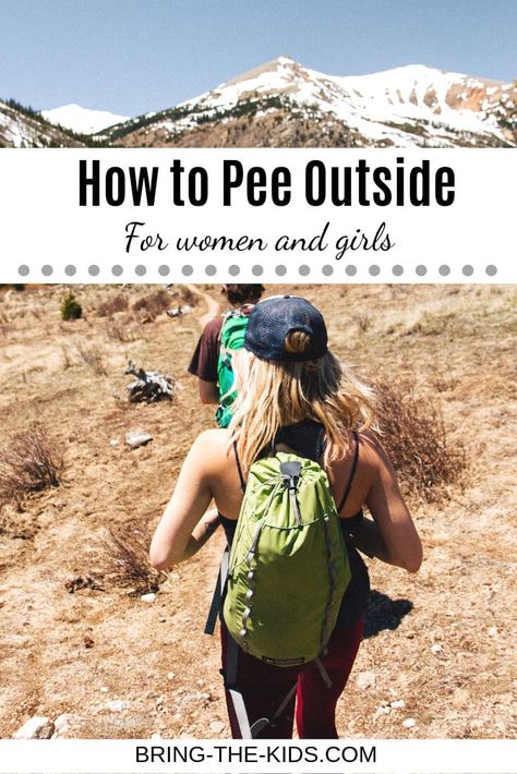 Finally, a guide to teach women how to pee outside.  No special devices or contraptions needed.  Including our video for how to pee outside so you know exactly what to do.  bring-the-kids.com Camping Hacks For Women, Peeing On A Road Trip, Bonfire Food, What To Do Outside, Alaska Living, Stronger Everyday, Idaho Adventure, Perfect Lifestyle, Glamping Ideas