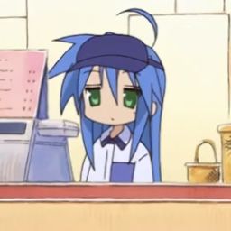 Konata Izumi, Silly Images, Lucky Star, An Anime, 그림 그리기, Anime Shows, Cute Anime Character, Blue Hair, Cute Icons