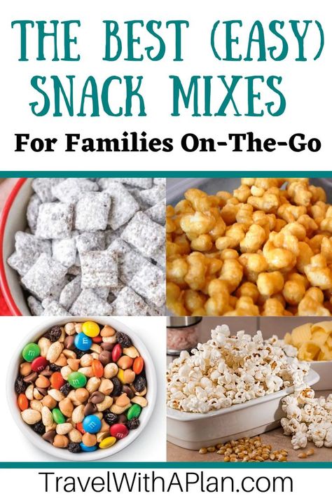 Easy Snack Mix Recipes, Road Trip Snacks For Adults, Vacation Snacks, Chex Snack Mix, Easy Snack Mix, Road Snacks, Trip Snacks, Trail Mix Recipes, Snack Mixes