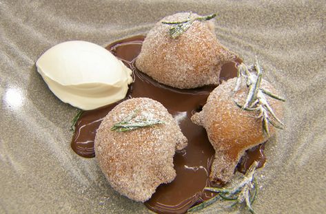 Chocolate Sauce Recipe, Marcus Wareing, Chocolate Sauce Recipes, French Recipes, Clotted Cream, Chocolate Sauce, Donut Recipes, French Food, Beignets