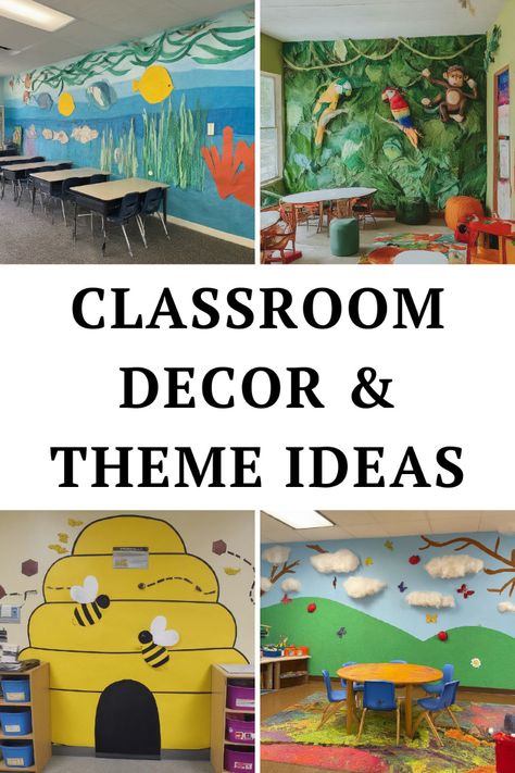 Transform your classroom into a vibrant and inspiring space with these best decor, theme, and setup ideas! 🌈📚 Preschool Themed Rooms, Preschool Room Decor Classroom Setup, Class Decor Theme, Themes For Classrooms Ideas, Theme For Preschool Classroom, Diy Preschool Classroom Decor, Classroom Themes For Preschool, Toddler Classroom Ideas Decorations, Preschool Classroom Themes Decorations