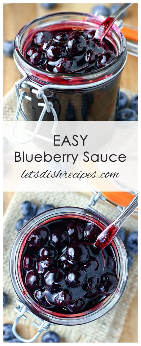 Blueberry Sauce Recipe, Homemade Cherry Pies, Diy Mixes, Blueberry Topping, Cheesecake Toppings, Berry Sauce, Blueberry Sauce, Blueberry Desserts, Yogurt And Granola