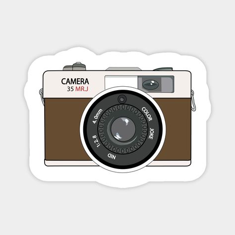 Bujo Design, Camera Sticker, Camera Illustration, Stickers Design, Iphone Case Stickers, Tumblr Stickers, Travel Stickers, Cameras And Accessories, Highlight Covers