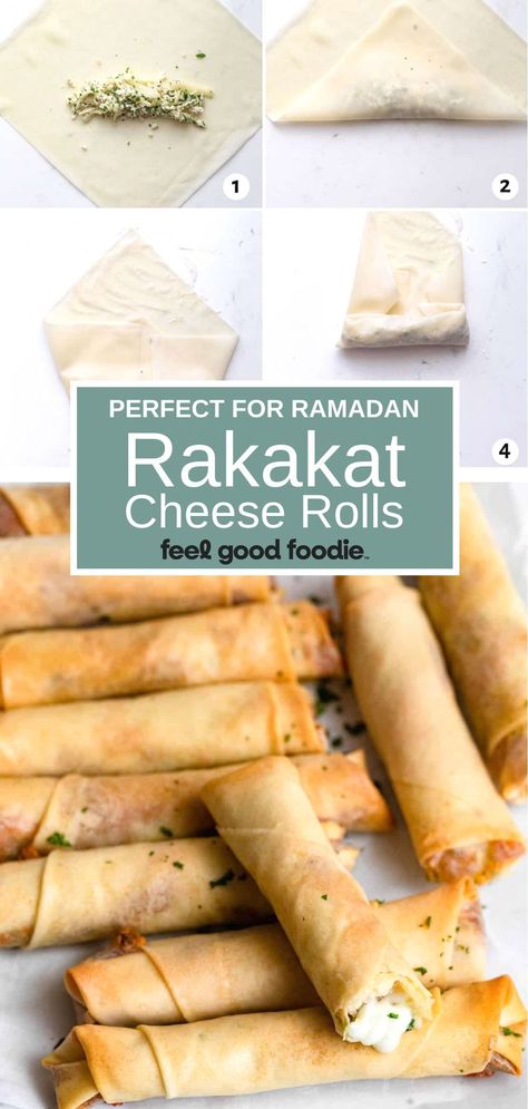 Halal Finger Foods, Lebanese Cheese Rolls, Cheese Spring Rolls Recipe, Arab Recipes Easy, Cheese Fatayer Recipe, Persian Appetizers For Party, Ramadan Appetizers, Ramadan Recipes Iftar Arabic Food, Ramadan Recipes Iftar Snacks