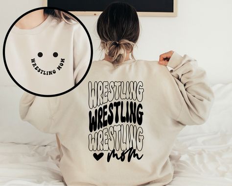 Wrestling Mom Outfit, Wrestling Mom Shirt, Girls Wrestling Shirts, Wrestling Shirts Ideas Design, Wrestling Sweatshirts, Wrestling Mom Shirts Ideas, Wrestling Shirts Ideas, Wrestling Mom Shirts, Wrestling Shirt