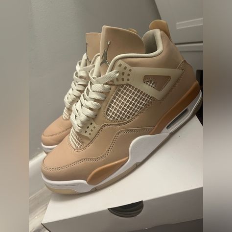 I’m selling Air Jordan 4’s, color: Shimmer, Size: 8 in woman Jordan 4’s, Air Jordan 4, Jordan Shoes, Air Jordan, Metallic Silver, Air Jordans, Jordan, Super Cute, Jewelry Watches