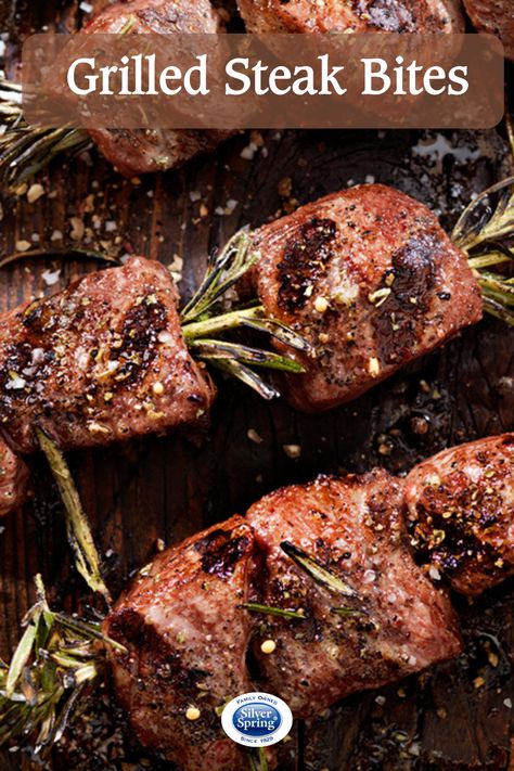 A match made in heaven: Steak & horseradish! These Grilled Steak Bites are drizzled with our Applewood Smoke Flavored Horseradish. You can even add a skewer to your Bloody Mary to kick your cocktail up a notch! #steak #horseradish #bloodymary #grilledsteak #appetizers #giveitzing #steakandhorseradish Horseradish Mayo, Grilled Tenderloin, Horseradish Recipes, Steak Bites Recipe, Tenderloin Steak, Top Sirloin Steak, Horseradish Sauce, Food Thermometer, Steak Bites