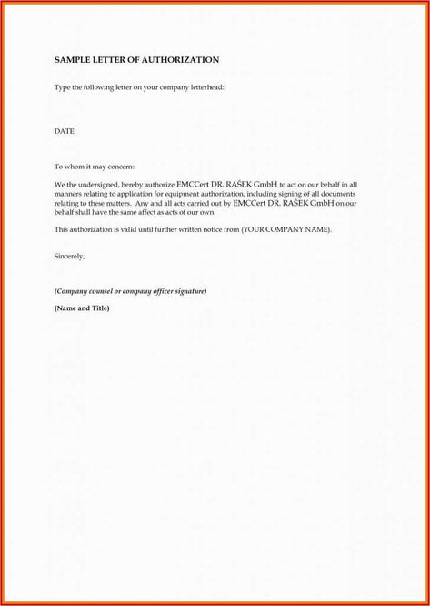 Authorization Letter, Company Letterhead, Letter Sample, Letter Template, Letterhead, Letter Templates, Security System, Free Sample, Social Security