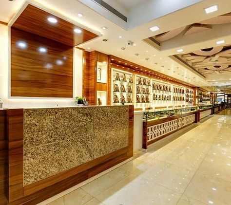 50 Latest False Ceiling Designs With Pictures - Trending In 2020 Jewellery Shop Counter, Jewellery Shop Interior Design, Elegant Ceiling Design, Shop Design Interior, Latest False Ceiling Designs, Shop Counter Design, False Ceiling Designs, Jewelry Store Interior, Retail Store Interior Design