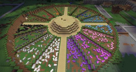 wool farm Minecraft Diy Crafts, Construction Minecraft, Minecraft Building Guide, Minecraft Decoration, Minecraft Structures, Minecraft Banner Designs, Minecraft Farm, Bangunan Minecraft, Minecraft Banners