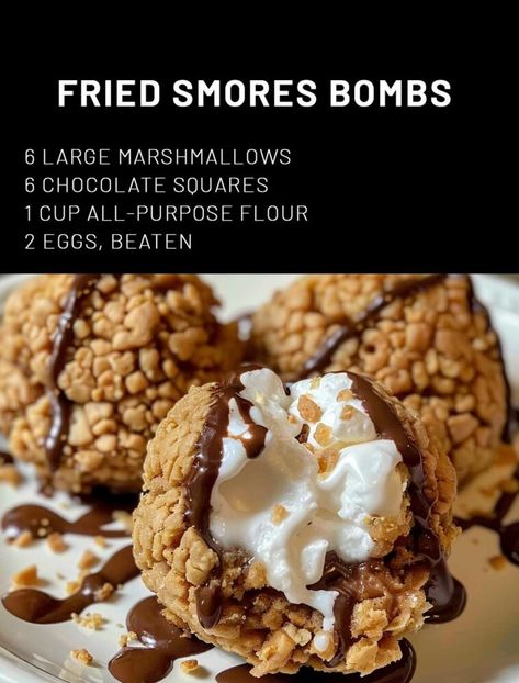 Fried Smores Bombs – Page 2 – 99easyrecipes Fried Smores, Smores Recipes, Mug Brownie Recipes, Deep Fried Desserts, Mug Brownie, Christmas Chocolates, Cottagecore Recipes, Fried Dessert, Smore Recipes