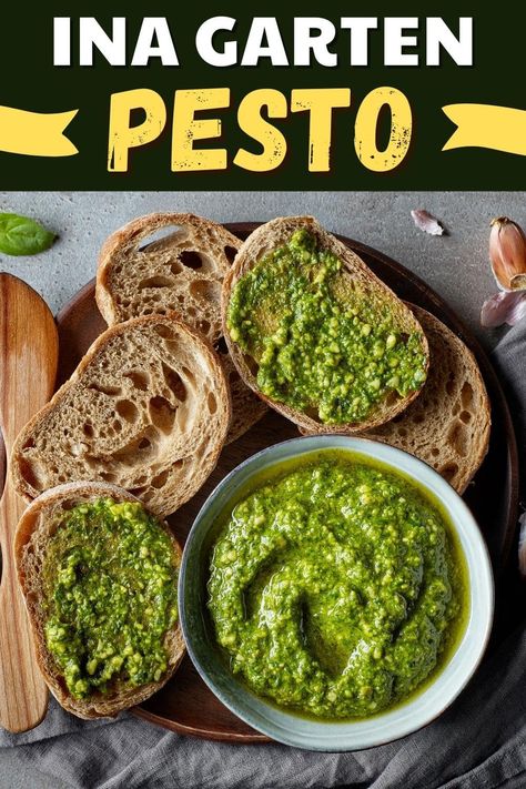 Ina Garden Pesto Recipe, Ina Garten Pesto Recipe, Giada Pesto Recipe, Canning Pesto, Fresh Basil Recipes, Basil Pesto Recipe, Pesto Sauce Recipe, Homemade Pesto Recipe, Pesto Pasta Recipe