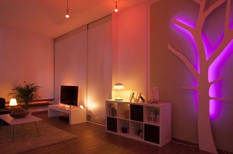 Best Philips Hue Scenes Phillips Hue Lighting, Phillips Hue, Hue Lights, Teen Bedroom Designs, Neon Room, Smart Home Automation, Philips Hue, Aesthetic Rooms, Hue Philips