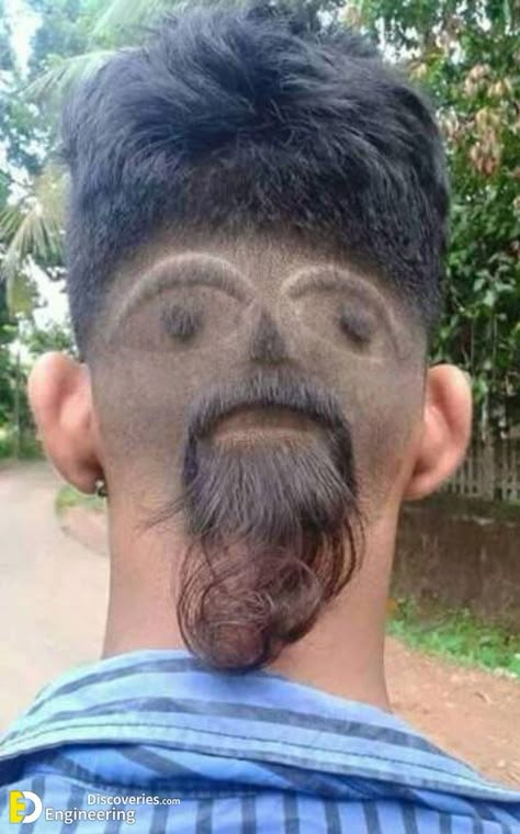 25+ Funny And Interesting Pictures  - Engineering Discoveries Goofy Hairstyles, Wacky Hair, Haircut Designs, Bald Fade, Men's Haircut, Athletic Hairstyles, Corte De Cabelo Masculino, Curly Bob Hairstyles, Crazy Hair Days