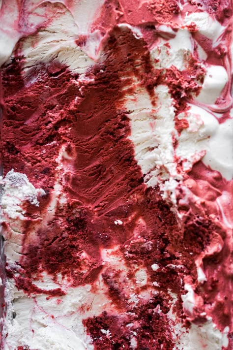 Red Ice Cream Aesthetic, Red Velvet Cake Wallpaper, Red Velvet Cake Ice Cream, Red Ice Cream, Ice Cream No Churn, Red Velvet Ice Cream, Ice Cream Wallpaper, Ice Cream Menu, Cake Wallpaper