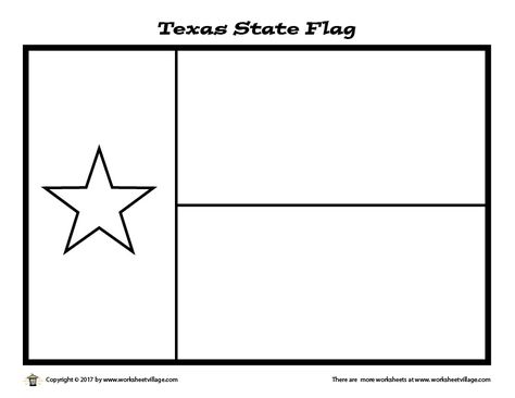 Texas Flag Craft Preschool, Texas Flag Coloring Page, Texas Flag Craft, Texas Crafts Preschool, State Symbols Project, Art Homeschool, Texas Symbols, Texas Independence Day, Ninjago Coloring Pages