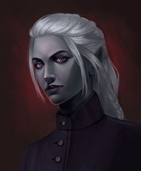 Mornemir, Maria Skoll on ArtStation at https://www.artstation.com/artwork/xJJ5J4 Dark Elf Aesthetic, Elf Assassin, Mroczny Elf, Elf Aesthetic, Sharp Tongue, Half Drow, Moon Elf, Dark Elves, Elf Girl