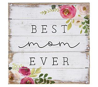 You know she's the best mom, now make sure everyone else does. This timeless, handcrafted sign makes a great gift to show your mom just how much she means to you. From Sincere Surroundings. Like A Mother To Me, Signs For Mom, Scrap Wood Crafts, Rustic Wood Sign, Mothers Day Crafts For Kids, Foster Mom, Best Mom Ever, Rustic Wood Signs, Mother Birthday Gifts