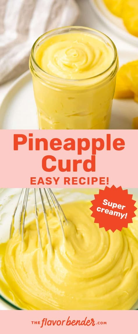 Pineapple Custard Filling, Pineapple Curd Filling, Easy Pineapple Recipes, Pineapple Cake Filling Recipes, Recipes For Pineapple, Pineapple Curd Recipe, Fruit Curd Recipes, Fruit Filling For Cake, Pineapple Coulis