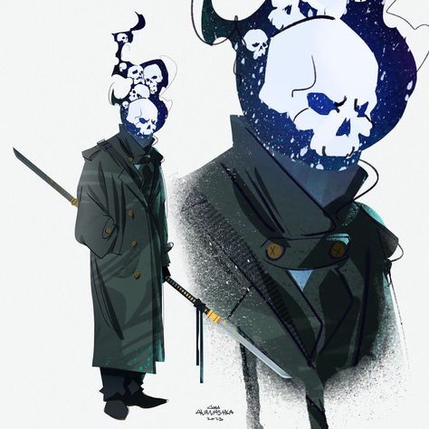 Skeleton Character Design Male, Mask Concept Art Character Design, Duo Character Design, Skeleton Design Art, Character Design Halloween, Zombie Character Design Male, Mute Character Design, Skeleton Oc Male, Surreal Character Design