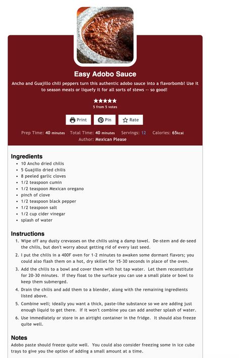 Adobo Recipe, Adobo Sauce, Adobo, Chili Pepper, Ingredients Recipes, Stew, Chili, Condiments, Sauce