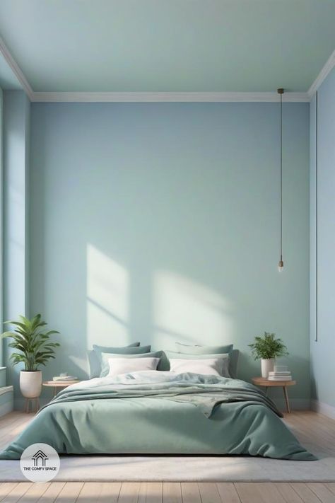 Calm Colourful Bedroom, Colourful Bedroom, Best Bedroom Paint Colors, Comfy Space, Best Bedroom, Serene Bedroom, Relaxing Bedroom, Bedroom Paint Colors, At Peace