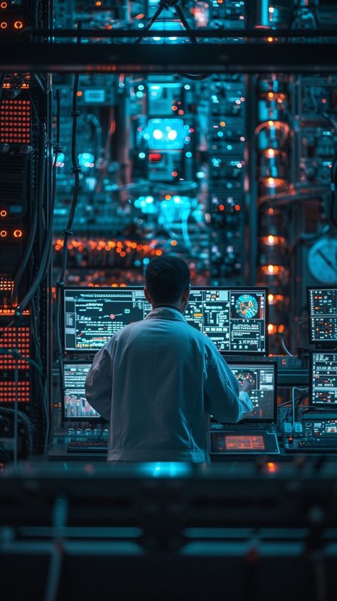 High-tech Control Room: A technician monitors complex control panels within a futuristic, high-tech command center environment. #technology #control #room #computing #monitoring #aiart #aiphoto #stockcake ⬇️ Download and 📝 Prompt 👉 https://stockcake.com/i/high-tech-control-room_258424_50772 Videographer Aesthetic, High Tech Aesthetic, Electronics Aesthetic, Technology Aesthetic, Futuristic Tech, Tech Aesthetic, Career Vision Board, Mission Control, Control Room