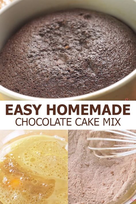 Chocolate Cake Mix Recipe, Easy Homemade Chocolate Cake, Homemade Chocolate Cake Mix, Cake Mix Recipes Homemade, Chocolate Cake Mix Recipes, Homemade Chocolate Fudge, Homemade Cake Mixes, Cake Mix Recipe, Hot Fudge Cake