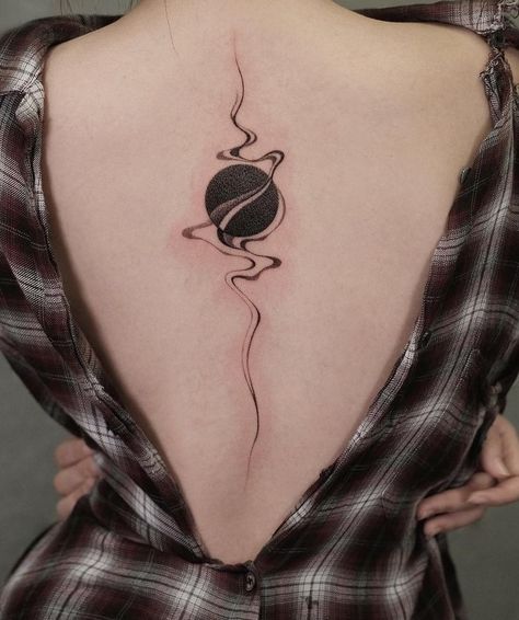 Circle Back Tattoo, Woman Symbol Tattoo, Rising Woman Symbol Tattoo, Rising Woman Symbol, Hole Tattoo, Black Hole Tattoo, Symbol Tattoo, Reference Poses, Black Hole