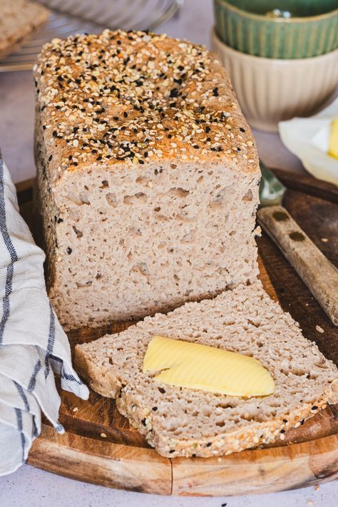 Sorghum Sandwich Bread (Gluten-Free) Bread Gluten Free, Bread Gluten Free Recipes, Simple Gluten Free Bread, Gluten Free Grain Free Recipes, Fluffy Gluten Free Bread, Gaps Bread Recipe, Easy Gluten Free Bread, Sorghum Sourdough Bread, Sorghum Flour Bread