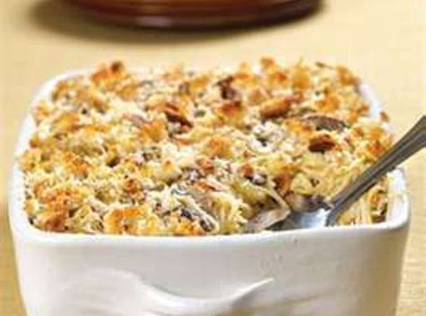 Fresh Vegetable Tetrazzini Casserole Recipes Ritz Crackers, Chicken Casserole Recipes Ritz Crackers, Stuffed Mushroom Casserole, Spaghetti Parmesan, Baby Cook, Chicken Casserole Recipes, Mushroom Side Dishes, Mushroom Tart, Mushroom Casserole