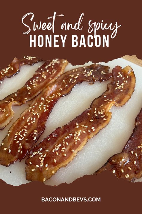 Honey Bacon Honey Glazed Bacon, Unique Bacon Recipes, Bacon Casserole Recipes, Bacon Marmalade, Honey Bacon, Candied Bacon Recipe, Bacon Dishes, Bacon Casserole, Bacon Sandwich