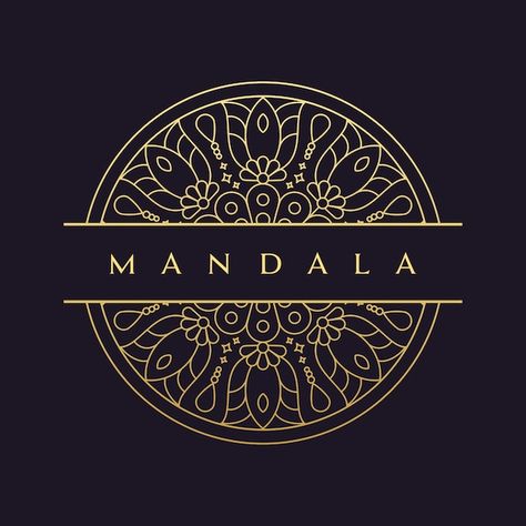 Mandala Packaging, Mandala Logo Design, Premium Logo Design, Art Deco Logo, Mandala Logo, Logo Design Set, Mandala Vector, Flower Abstract, Logo Design Art