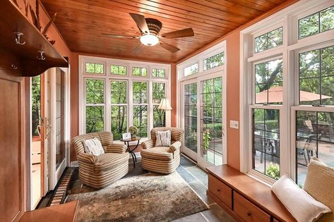 4 Season Sunroom (Buying Guide) - Designing Idea 4 Seasons Room Ideas, 4 Season Sunroom Ideas Room Additions, Seasons Room Ideas, Atrium Entrance, 4 Season Room Addition, 4 Season Sunroom Ideas, Solarium Room, 4 Season Porch, 4 Seasons Room