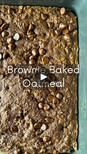 Brownie Baked Oatmeal, Nutrition Consultant, Feed A Crowd, No Bake Brownies, Brunch Dishes, Baked Oatmeal, Feeding A Crowd, Delicious Breakfast, 2 Eggs