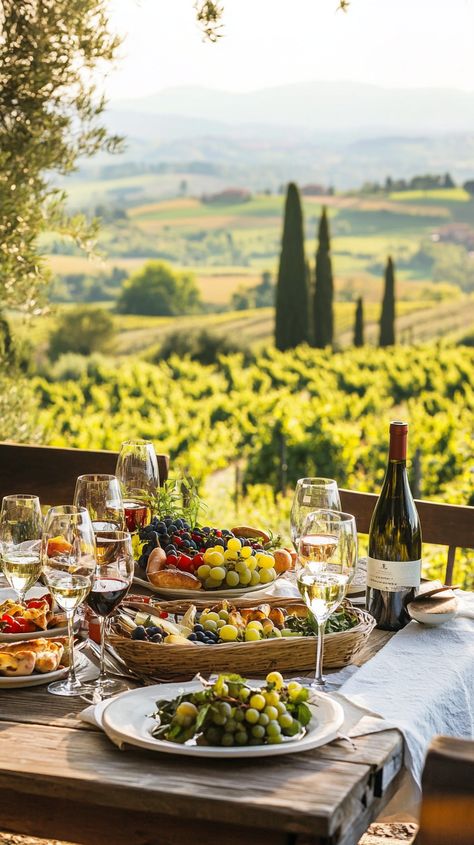 Taurus finds bliss in Tuscany's rustic charm, savoring wine tastings and farm-to-table meals surrounded by picturesque vineyards. Greek Vineyard, Vineyard Dinner, Vineyard Aesthetic, Table Meals, Tuscany Vineyard, Wine Vineyards, Wedding Aesthetics, Healthy Girl, Dream Vacation