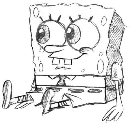 Spongebob Pencil, Spongebob Drawings, Disney Drawings Sketches, Cartoon Drawings Of Animals, Disney Art Drawings, Disney Sketches, Sponge Bob, Cartoon Sketches, Pencil Sketches