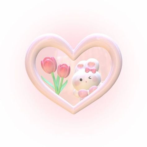 Tulips, Hello Kitty, Kitty, Frame, Pink